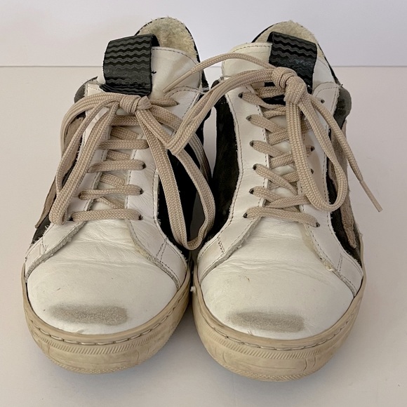 L’idea by Lori Distressed Star Leather Sneakers Size 39 (8). - Picture 4 of 10